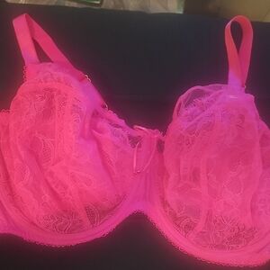 Smart & Sexy Vibrant Pink Lace Bra